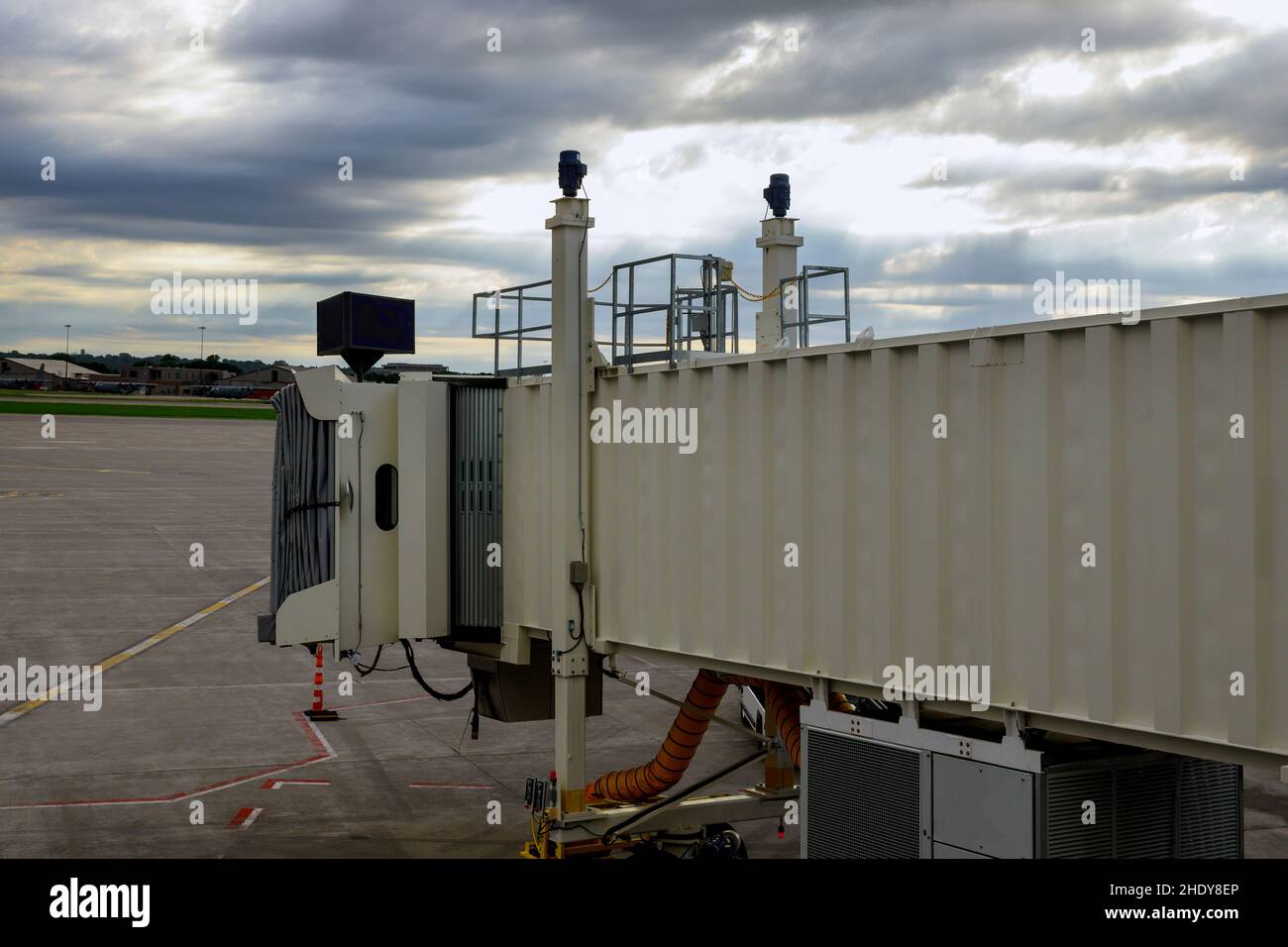 jet bridge, jet bridges Stock Photo