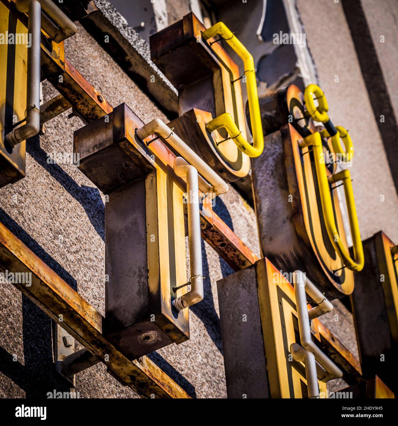 retro, letter, flashing neon sign, neon letters, old fashioned, retro