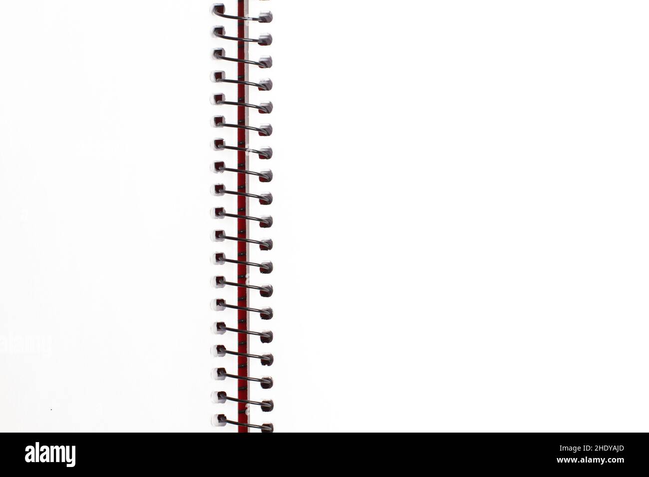 A blank notebook with copy space in a close up view Stock Photo