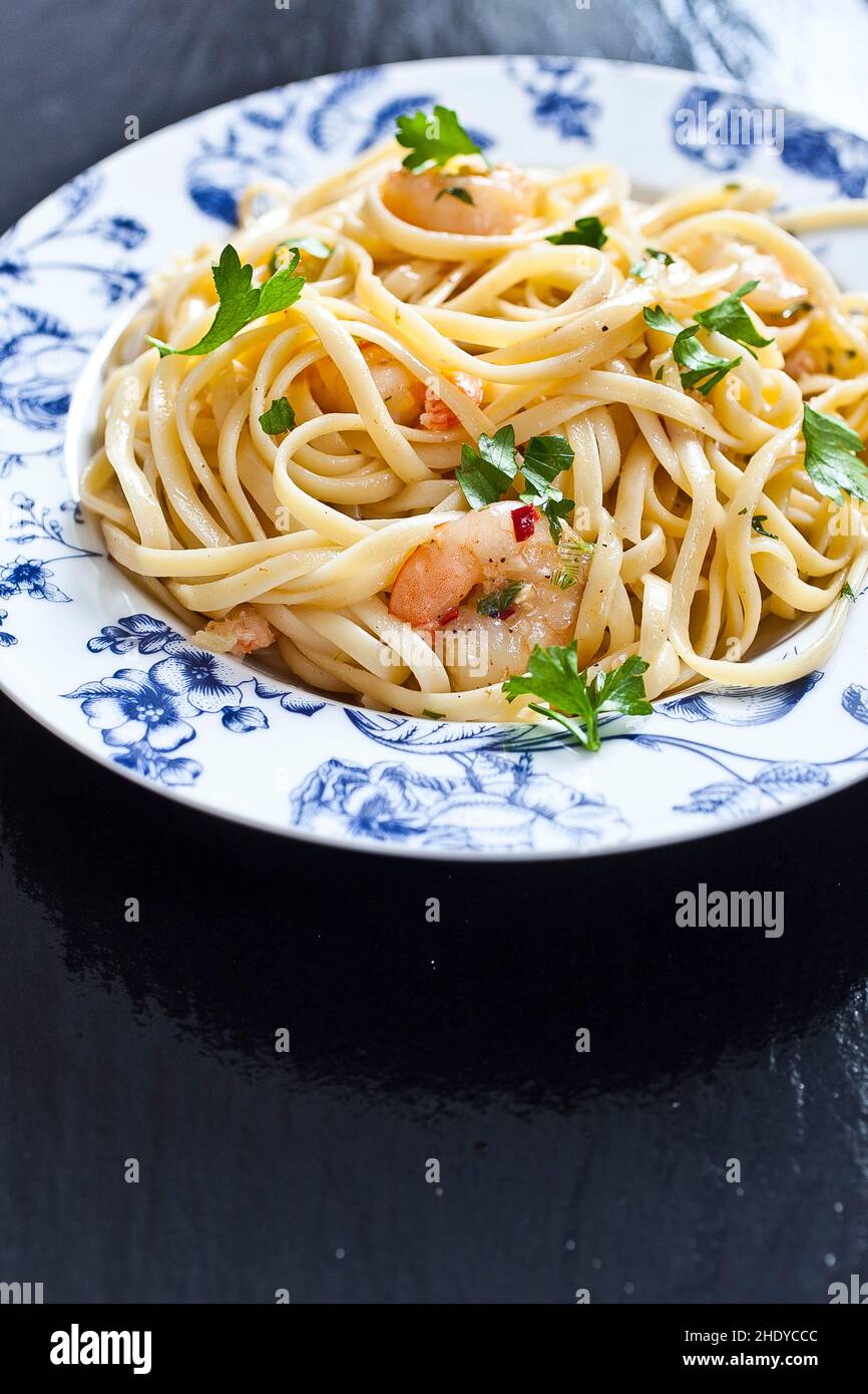 Seafood Pasta Seafoods Noddles Pastas Stock Photo Alamy