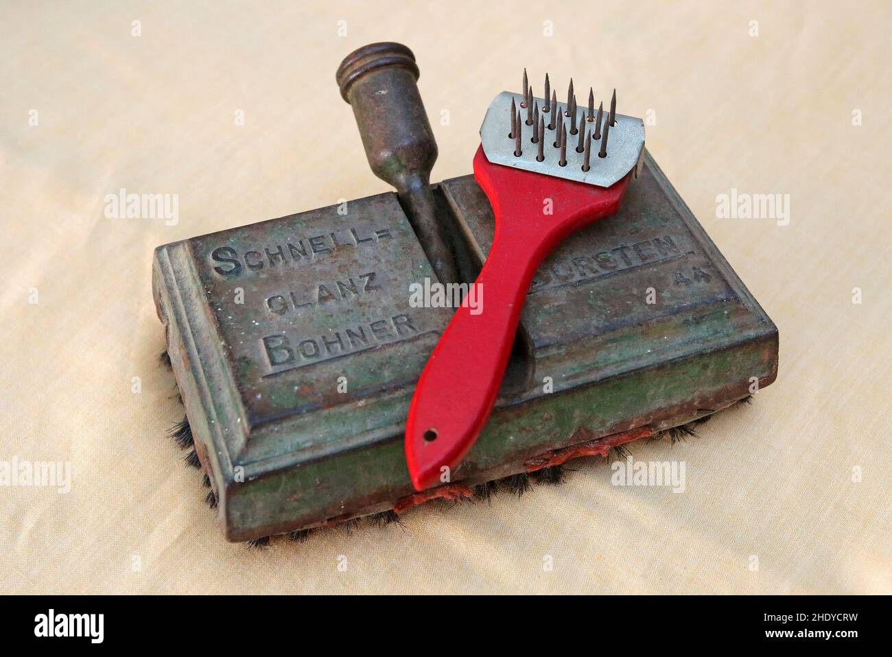 floor brooms, floor polisher Stock Photo