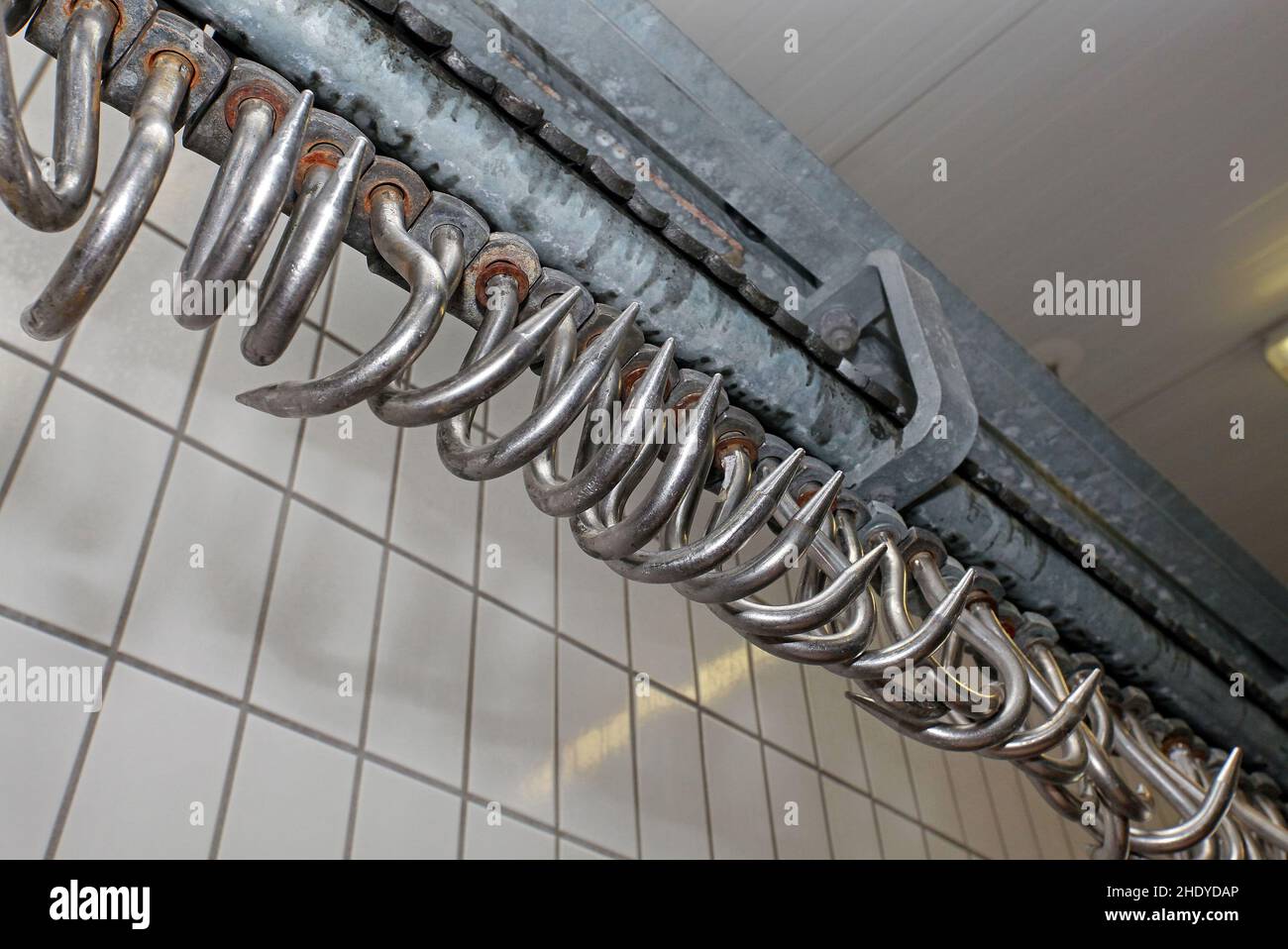 meat hook, meat hooks Stock Photo Alamy
