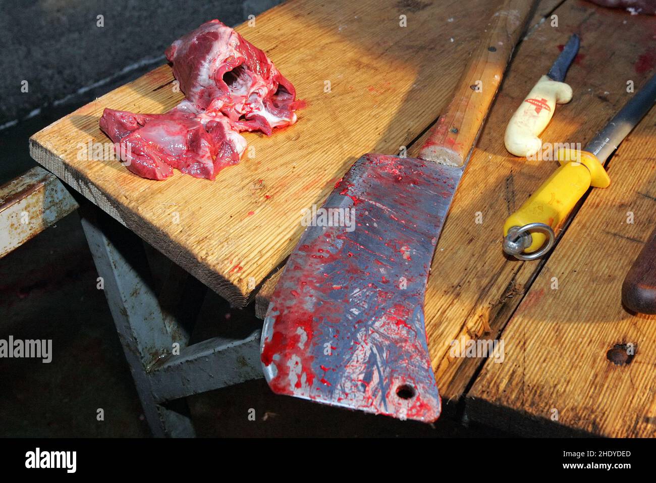 tool, slaughtering, tools Stock Photo