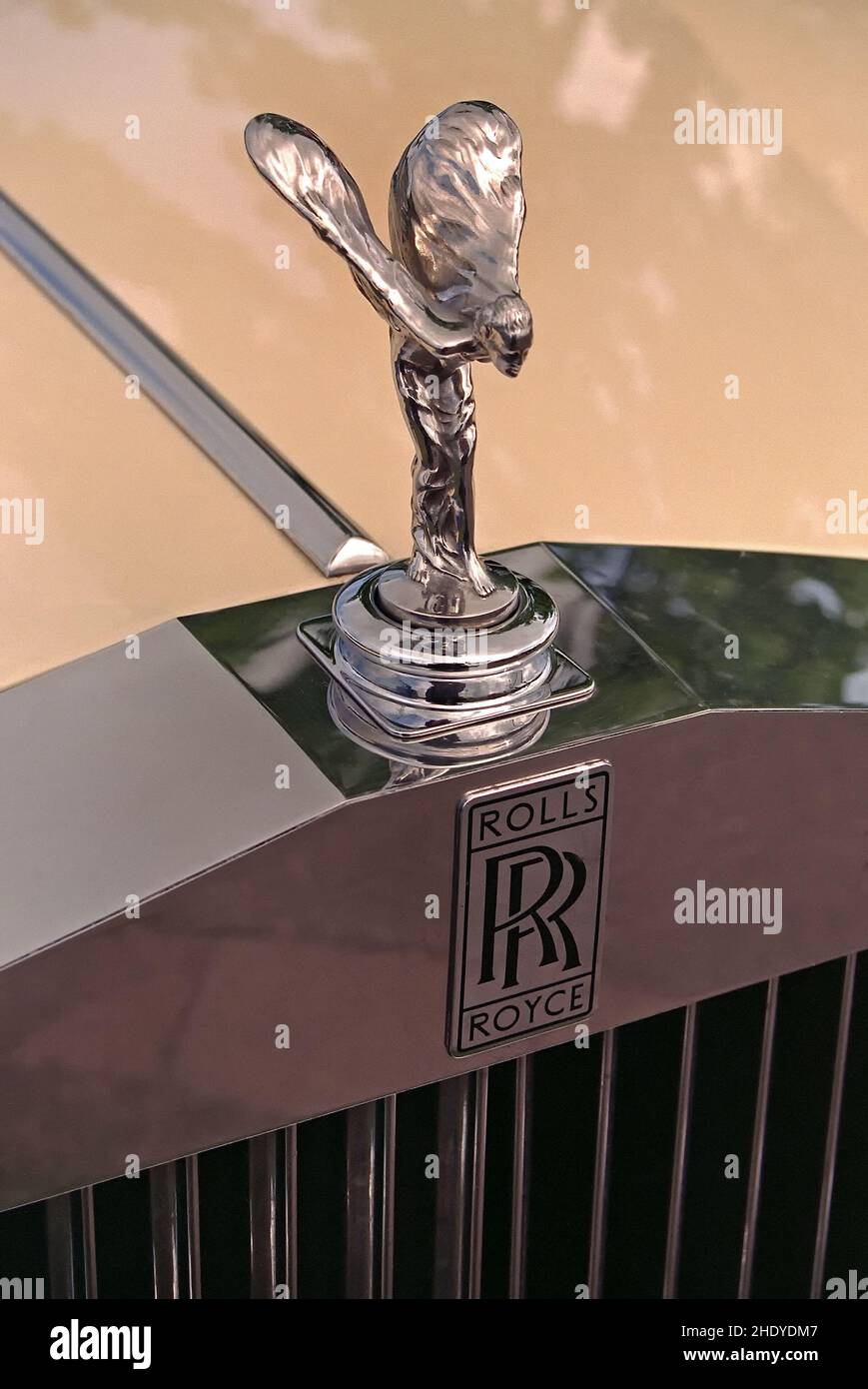 hood ornament, spirit of ecstasy, rolls royce, hood ornaments Stock