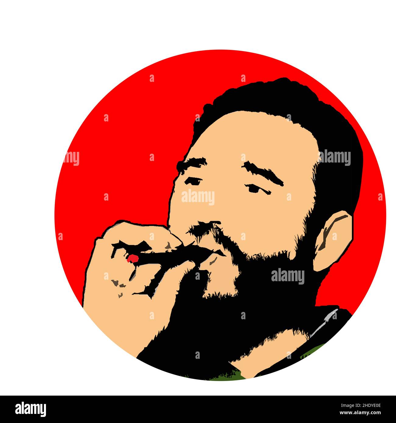 fidel victory cigar logo Stock Photo