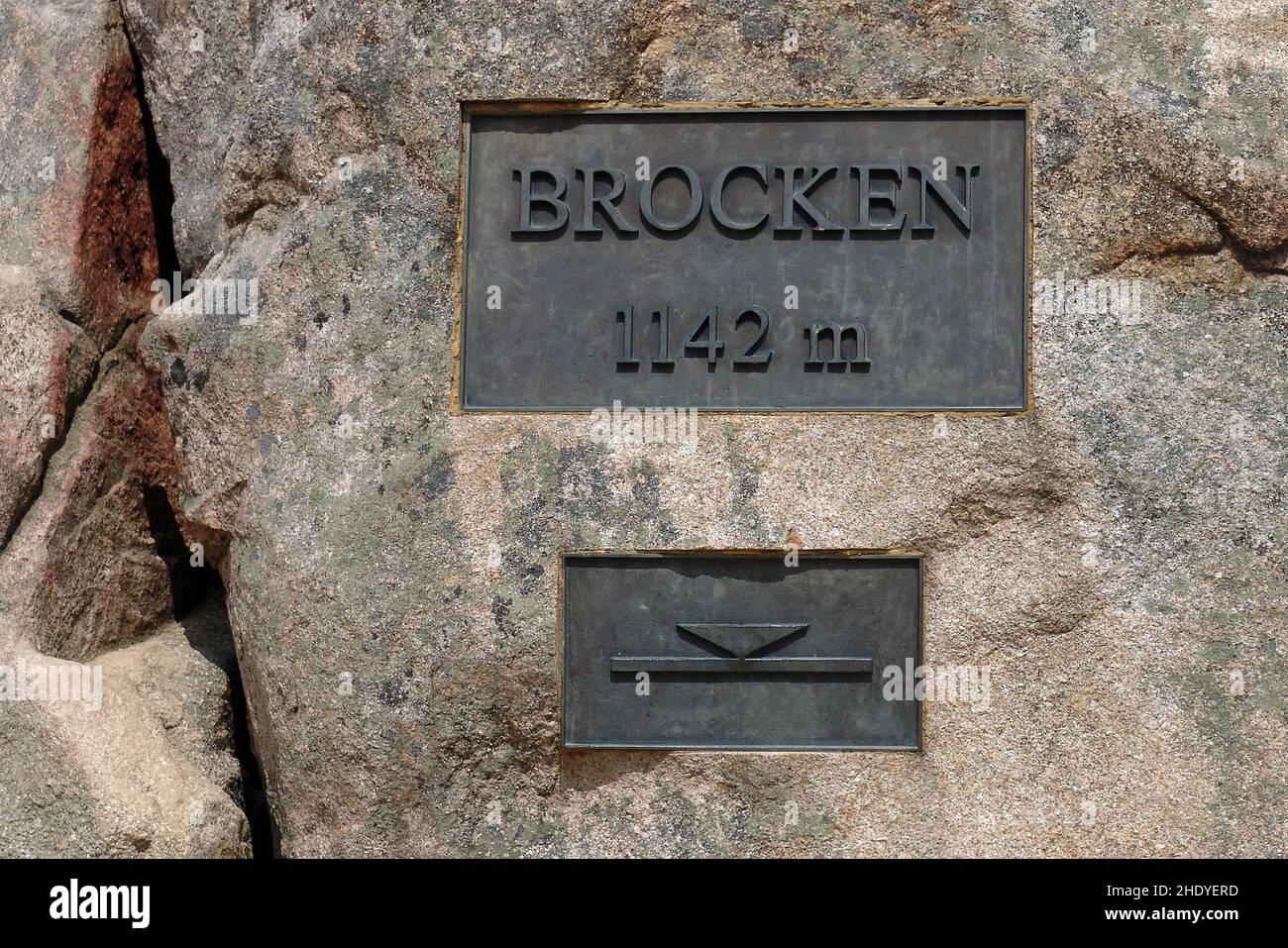 information sign, rocks, information signs Stock Photo - Alamy