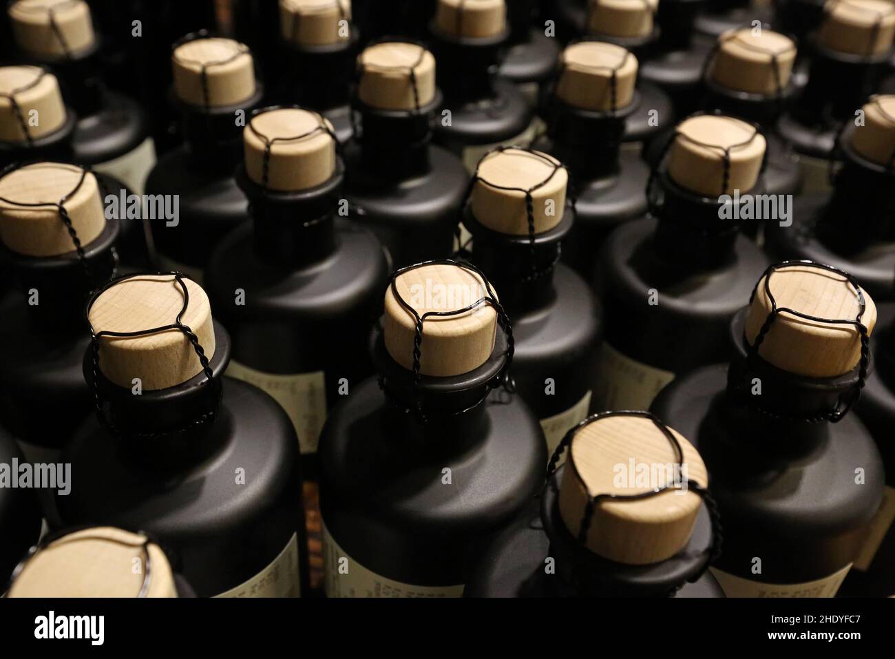 bottle stopper, bottle, bottle stoppers, bottles Stock Photo
