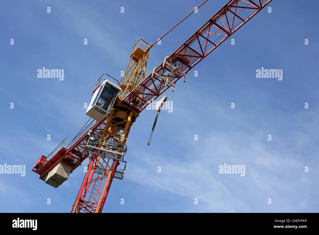 Low angle shot cranes hi-res stock photography and images - Alamy