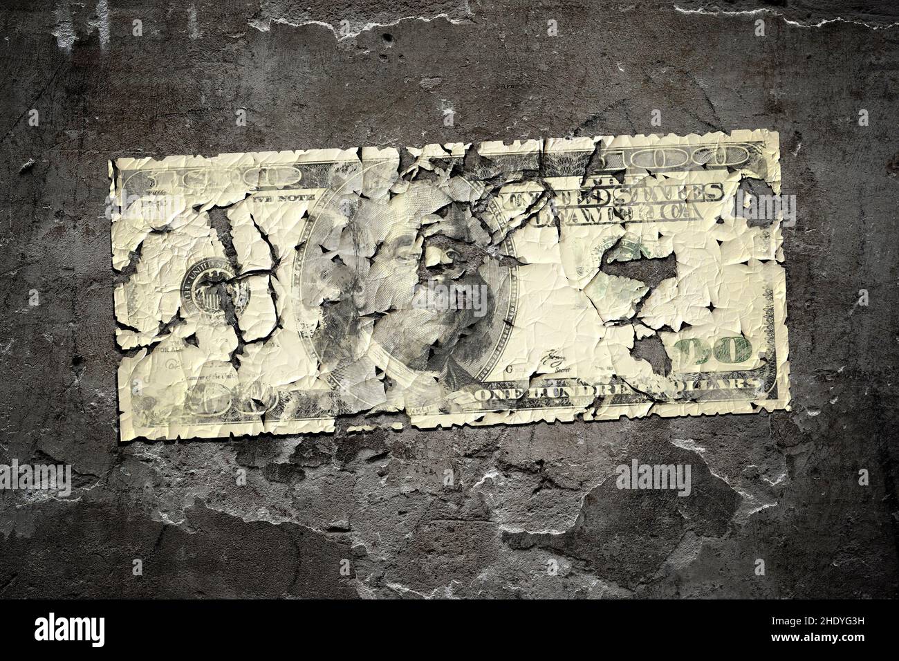 worthless, dollar, 100, american money, dollars, one hundred dollar Stock Photo Alamy