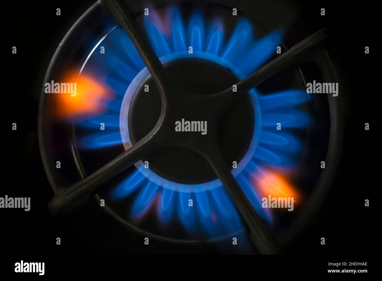 gas flame, gas cooker, gas flames, gas cookers Stock Photo Alamy