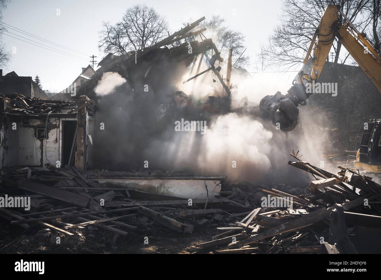 demolition, house demolitions, demolition work, demolitions Stock Photo