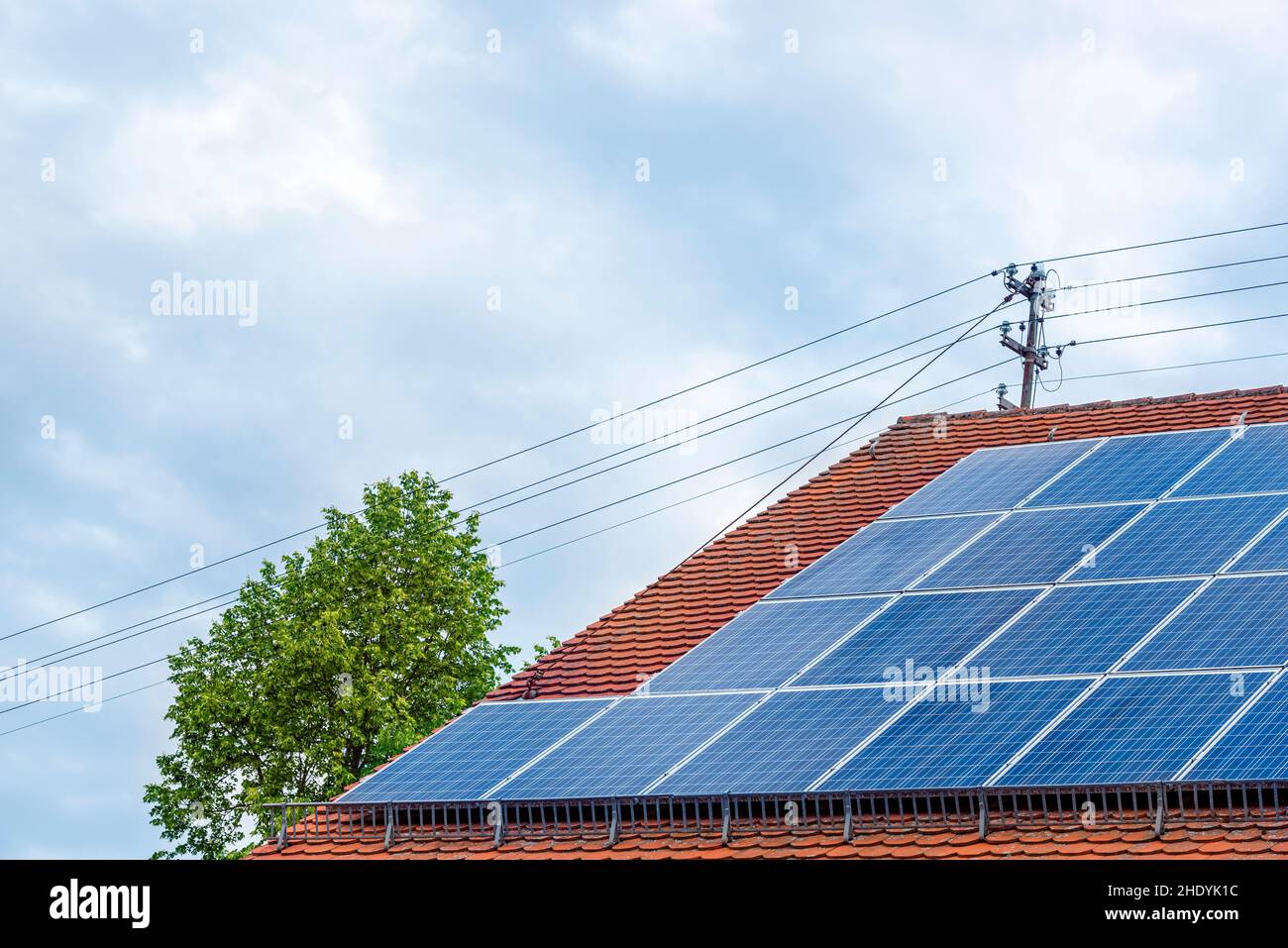 solar energy, photovoltaic system, solar roof, solar, solar energies, photovoltaic systems, solar panel, solar technology, solar roofs Stock Photo