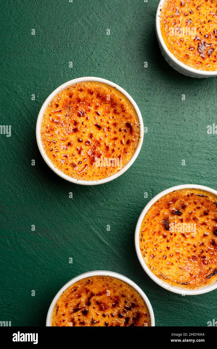 dessert, creme brulee, desserts, creme brulees Stock Photo Alamy