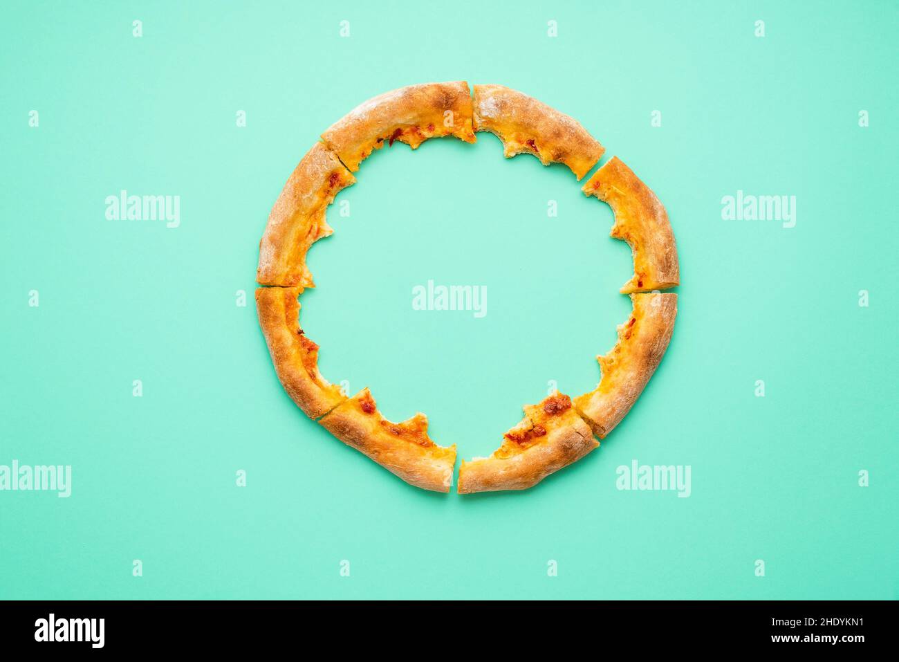 remains, pizza, crust, remain, pizzas, crusts Stock Photo