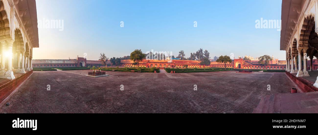 red fort, diwan i am, red forts Stock Photo