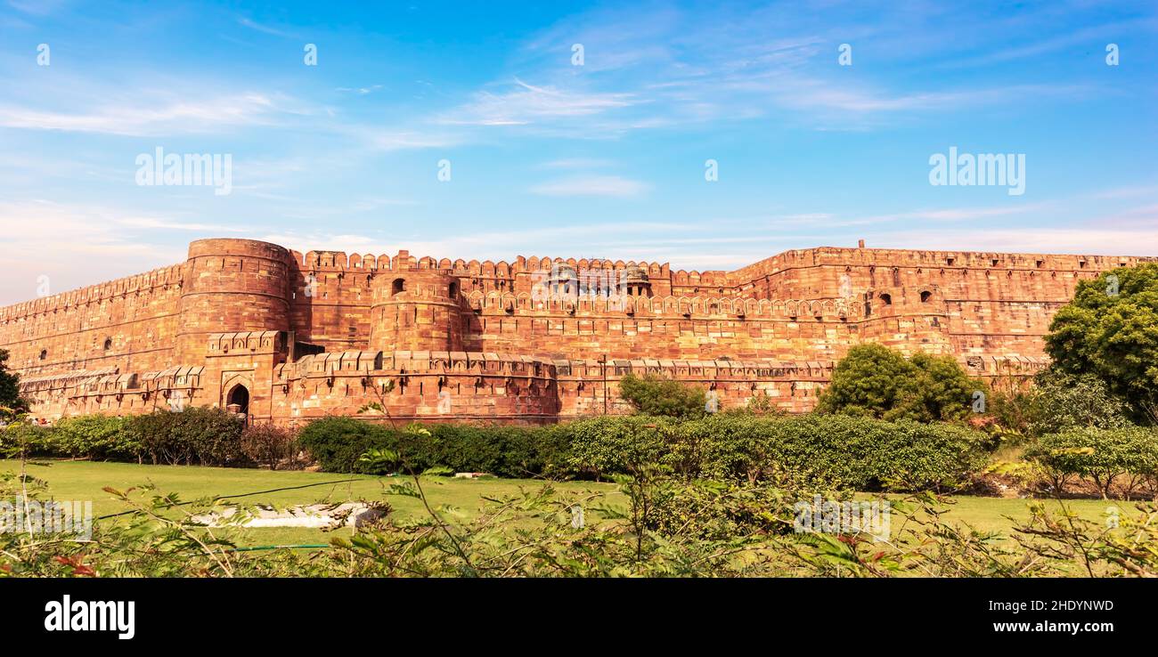 agra, red fort, agras, red forts Stock Photo