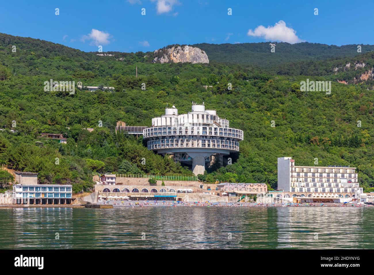 hotel plant, black sea, crimea, hotels, black seas, crimeas Stock Photo
