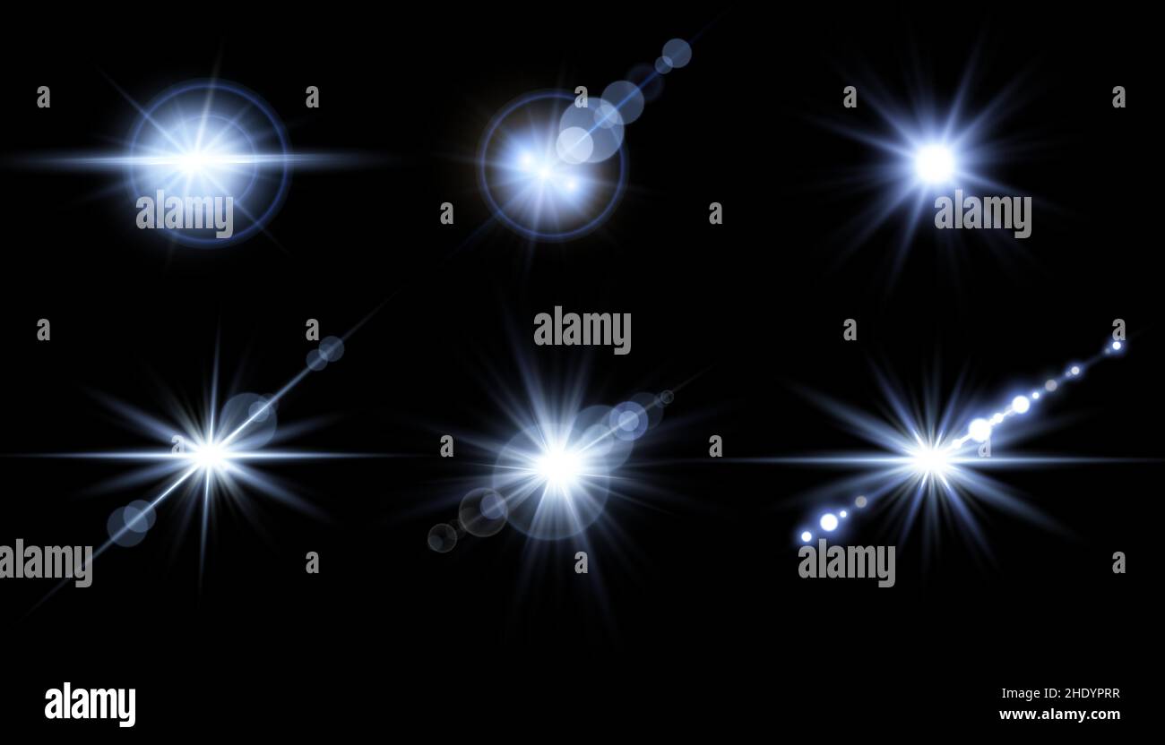 Abstract gold optical lens flares hi-res stock photography and images ...