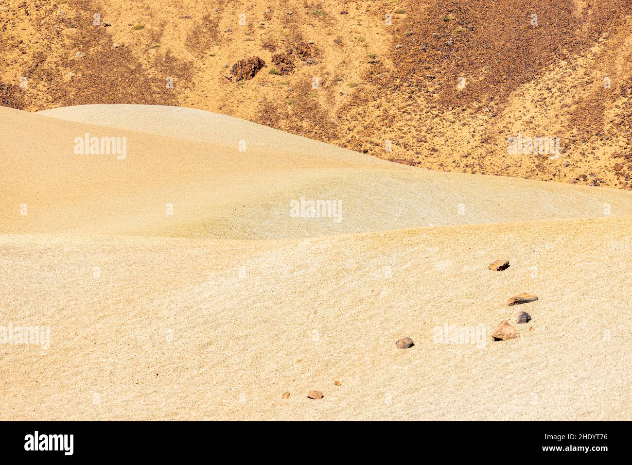 Pumice dunes at the Minas de San Jose in the volcanic landscape of the Las Cañadas del Teide National Park, Tenerife, Canary Islands, Spain Stock Photo