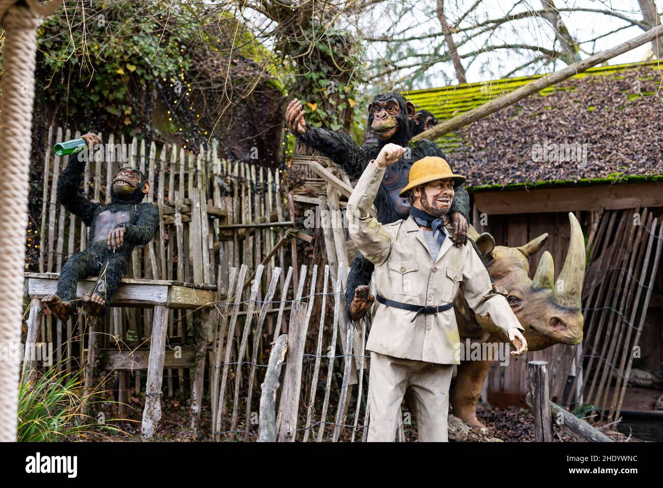 Pith helmet jungle hi-res stock 