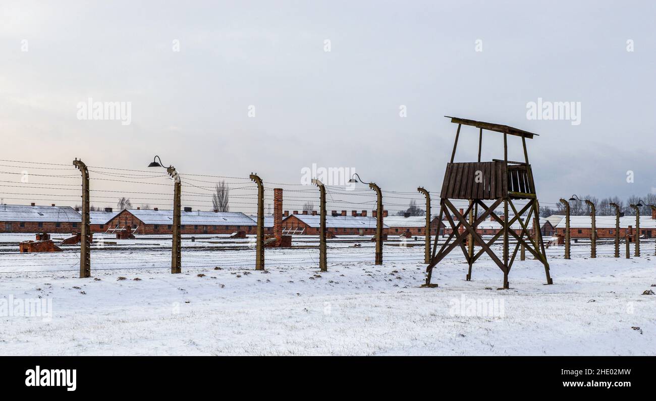 Auschwitz Concentration Camp, Poland Stock Photo