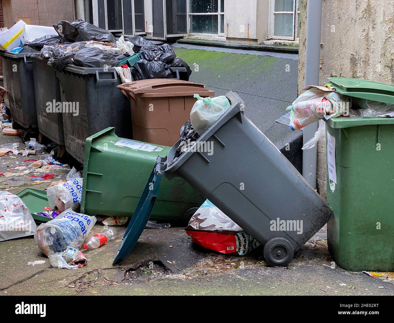 Wheelie bin collection scotland hi-res stock photography and images - Alamy