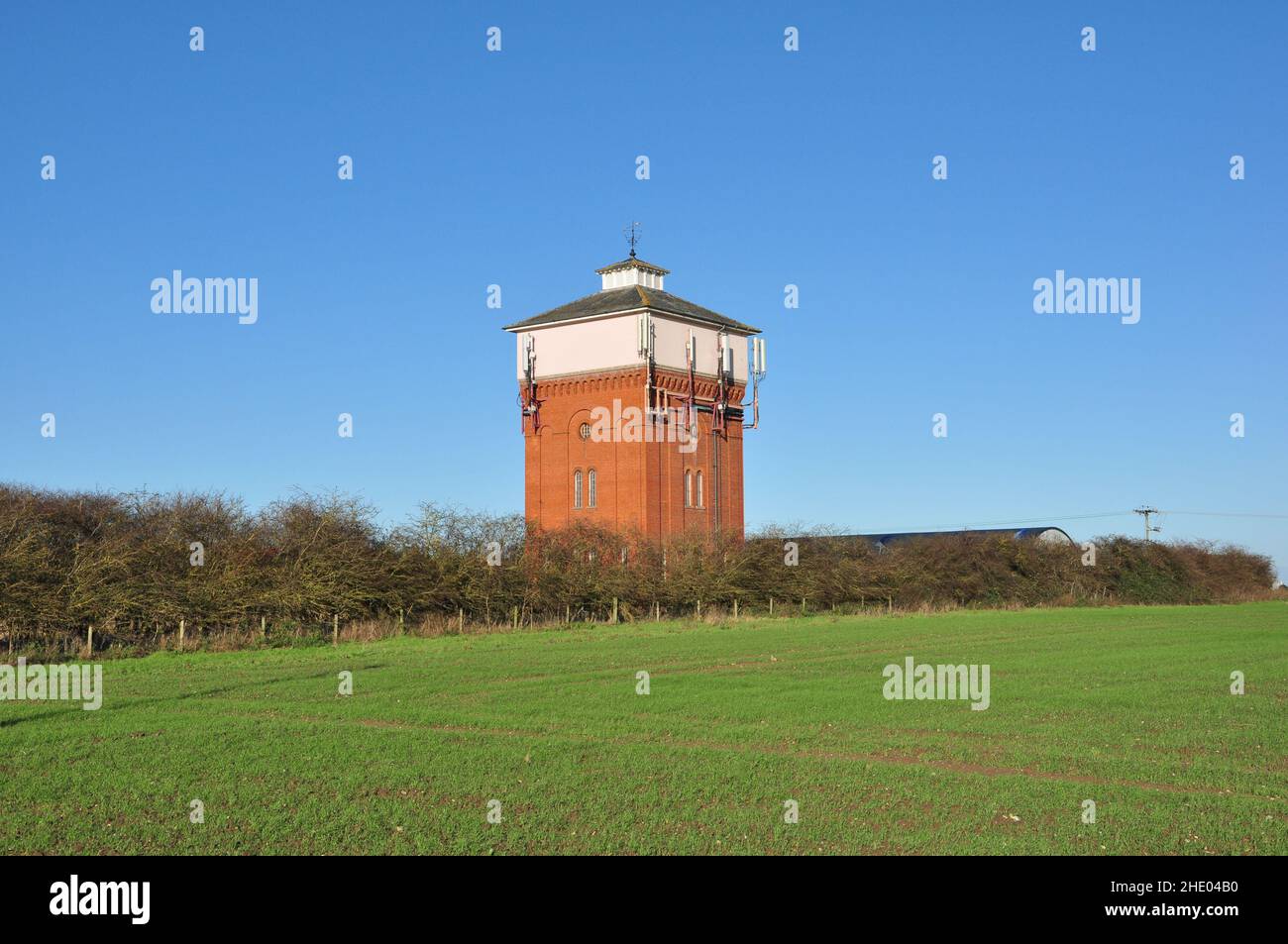 Traditional water supply tower situated between the villages of Fordham