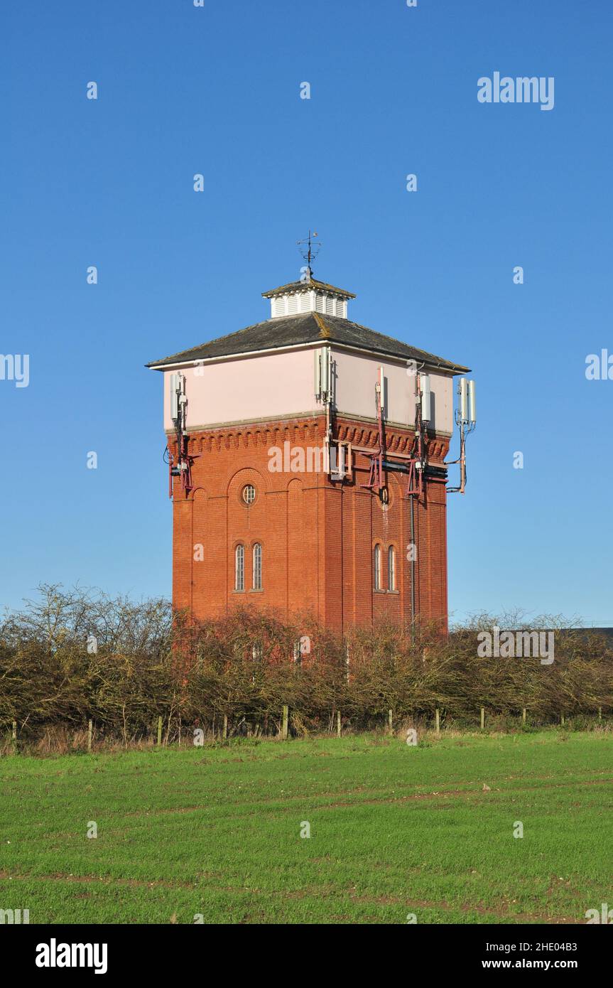 Traditional water supply tower situated between the villages of Fordham