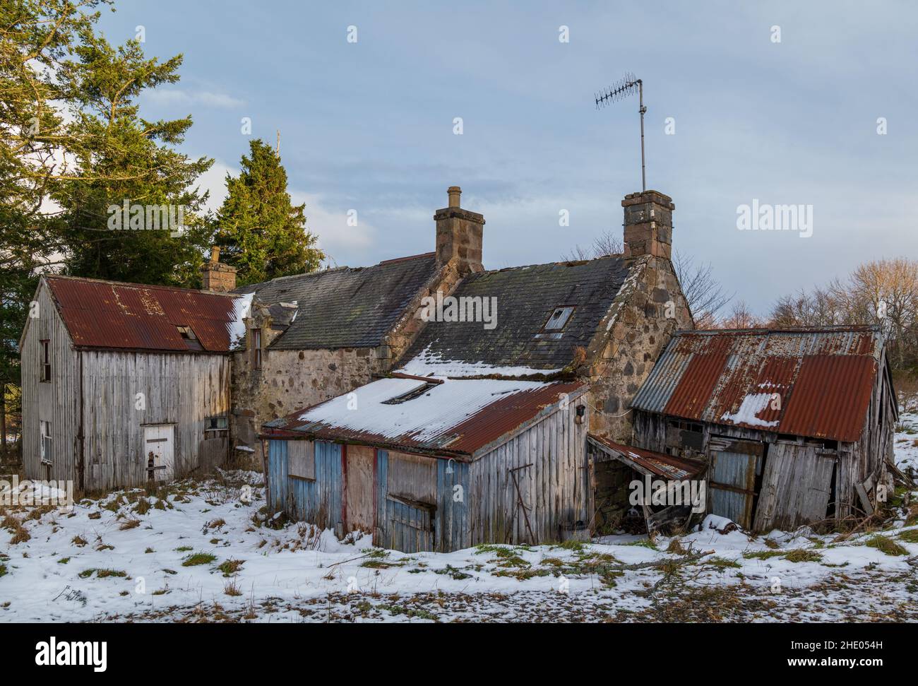 INVERDRUIE, AVIEMORE, SCOTLAND 6 JANUARY 2022 This is a scene of a