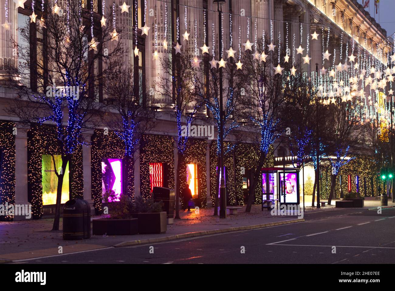 Christmas on Oxford street, London 2021 Stock Photo Alamy