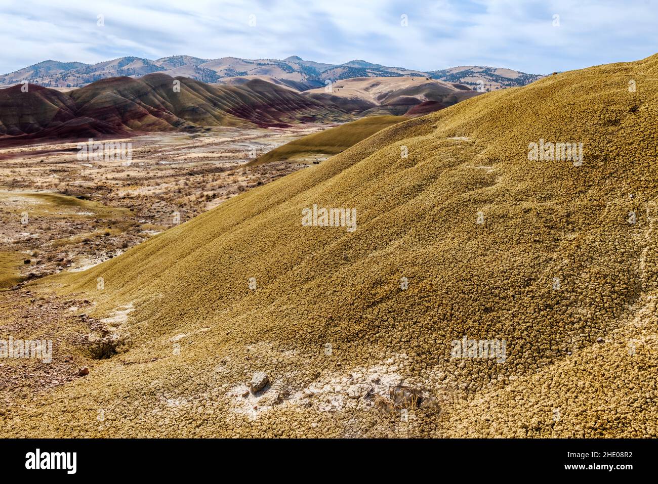 Painted Hills; geologic site; John Day Fossil Beds National Monument; near Mitchell; Oregon; USA