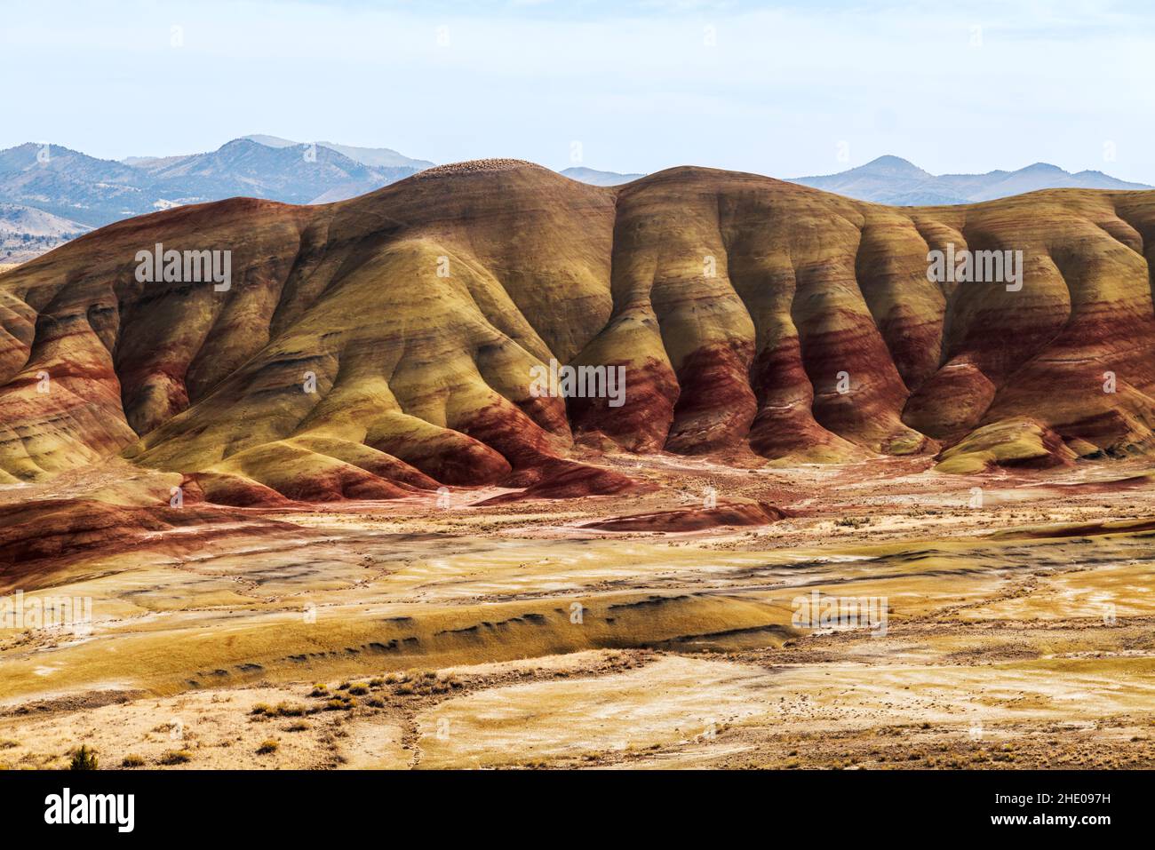 Painted Hills; geologic site; John Day Fossil Beds National Monument; near Mitchell; Oregon; USA