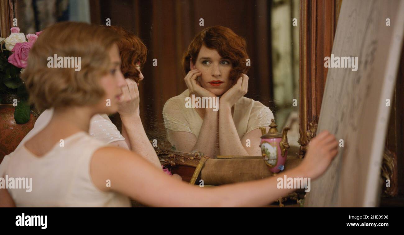 RELEASE DATE: January 22, 2016. TITLE: The Danish Girl. STUDIO: Focus Features. DIRECTOR: Tom Hooper. PLOT: A fictitious love story loosely inspired by the lives of Danish artists Lili Elbe and Gerda Wegener. Lili and Gerda's marriage and work evolve as they navigate Lili's groundbreaking journey as a transgender pioneer. STARRING: Eddie Redmayne, Alicia Vikander, Amber Heard. (Credit Image: © Focus Features/Entertainment Pictures) Stock Photo