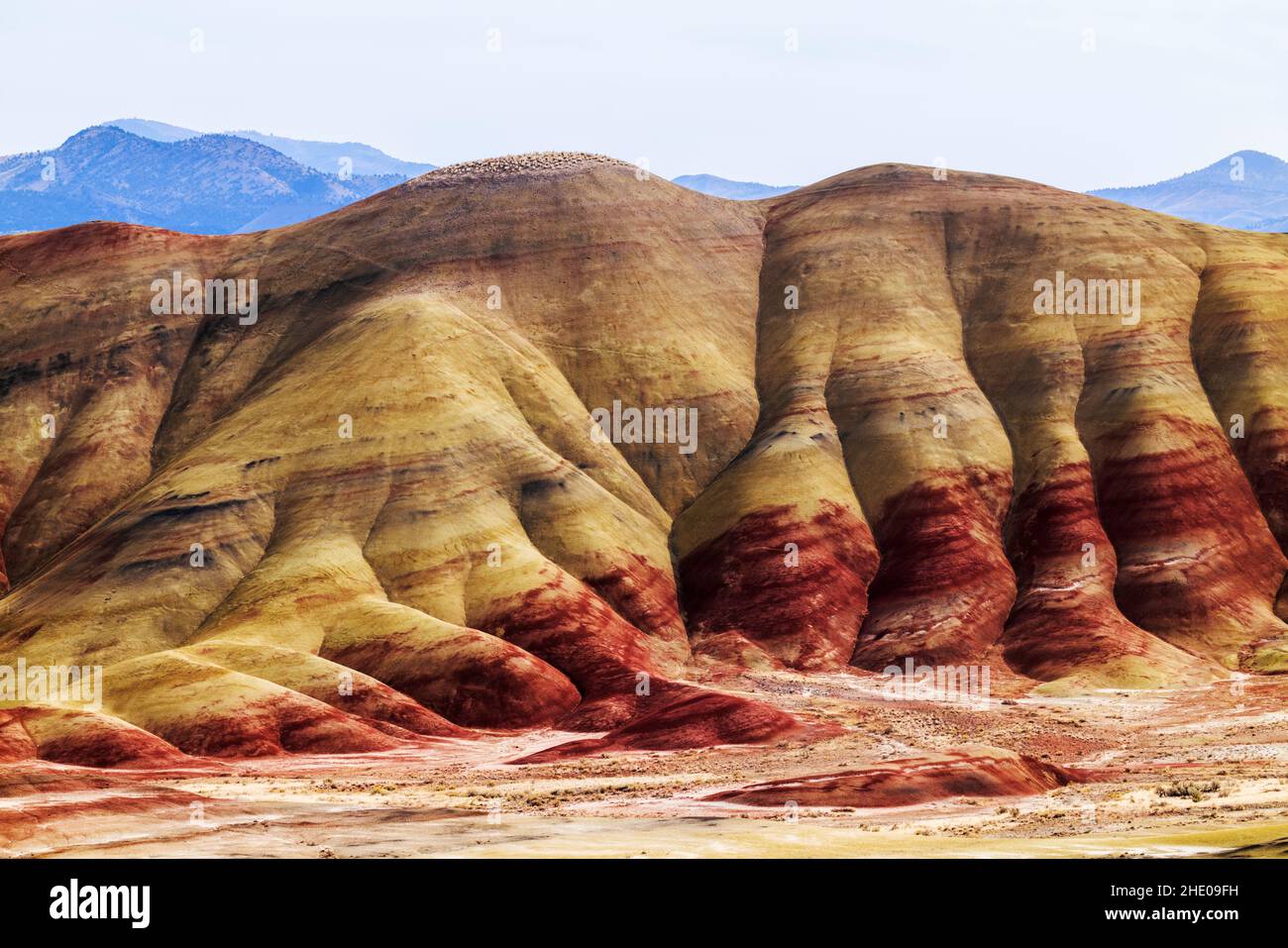 Painted Hills; geologic site; John Day Fossil Beds National Monument; near Mitchell; Oregon; USA