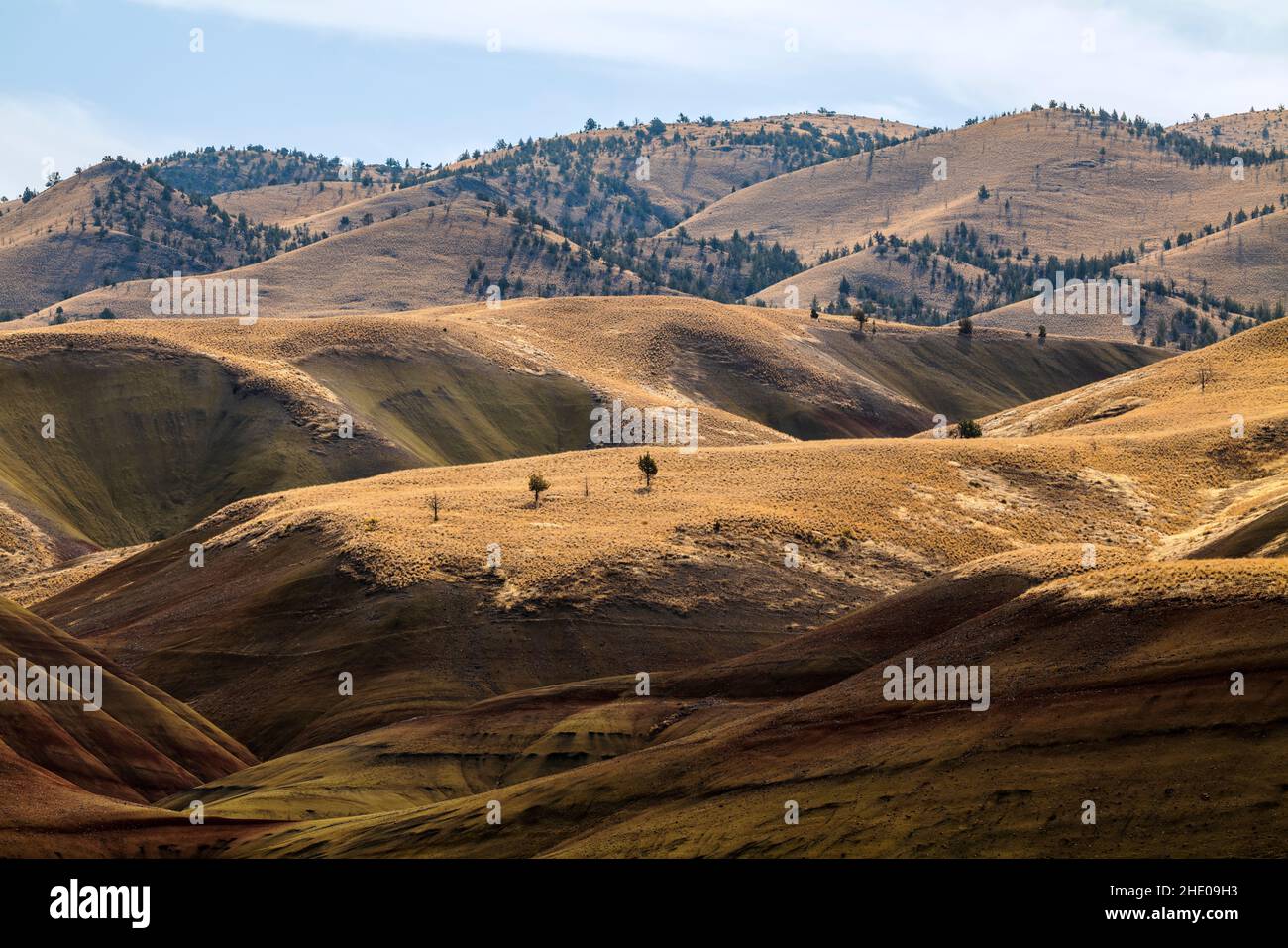 Painted Hills; geologic site; John Day Fossil Beds National Monument; near Mitchell; Oregon; USA
