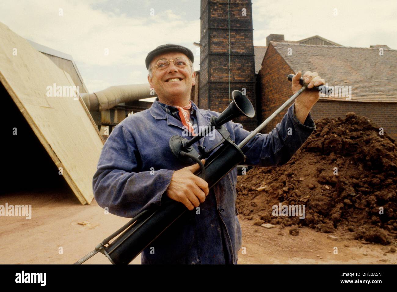 English steeplejack and television personality Fred Dibnah Stock Photo