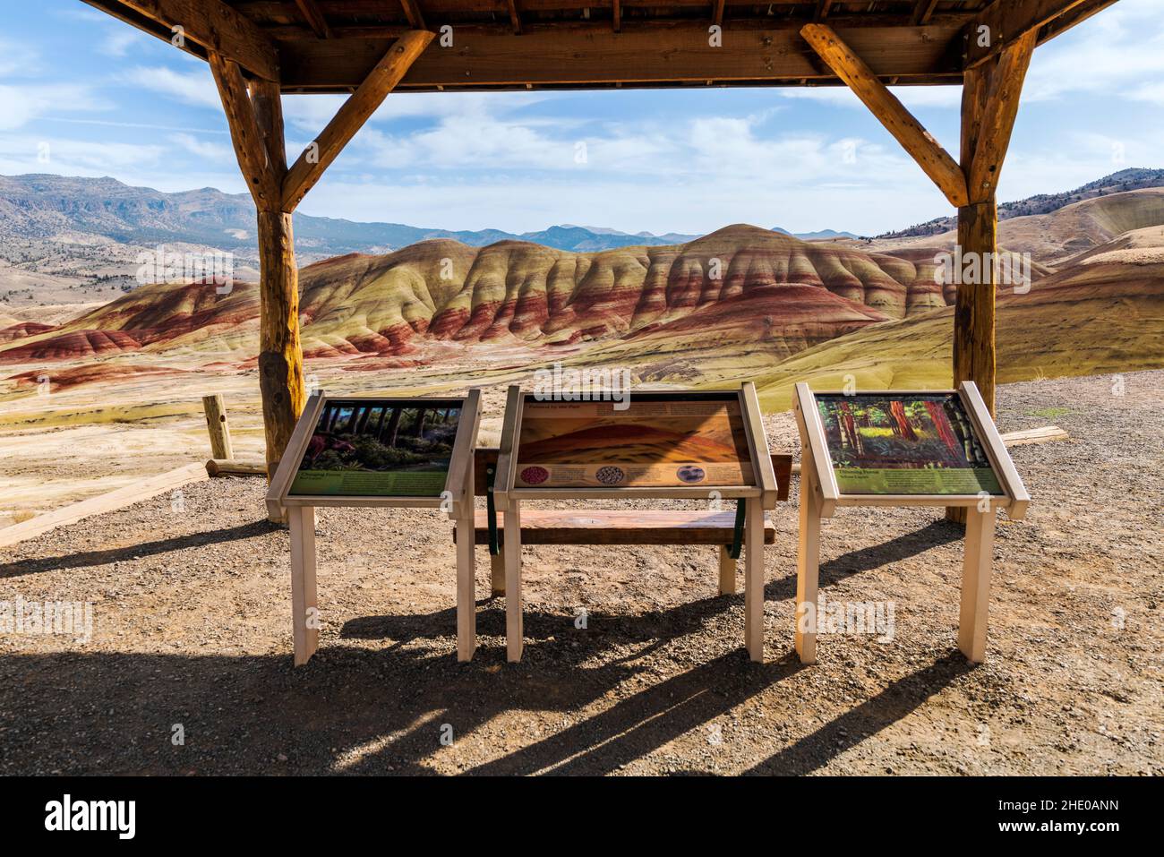Painted Hills; geologic site; John Day Fossil Beds National Monument; near Mitchell; Oregon; USA