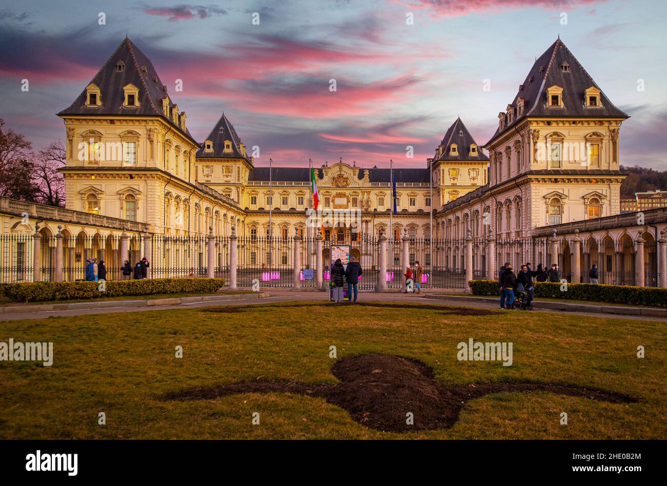 Italy Piedmont Turin Valentino park Valentino castle Savoy