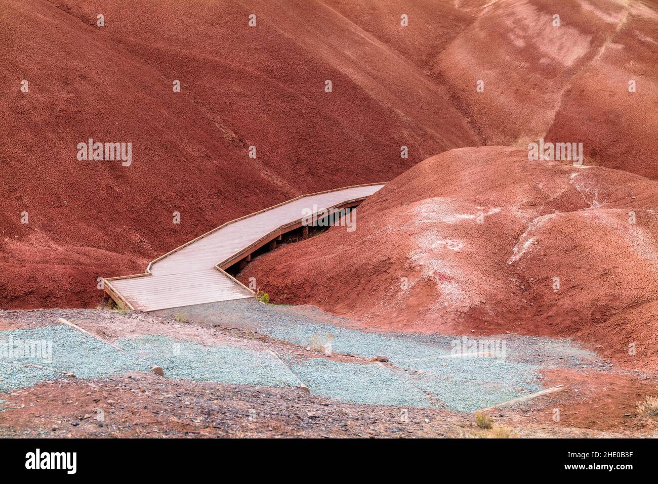 Painted Hills; geologic site; John Day Fossil Beds National Monument; near Mitchell; Oregon; USA