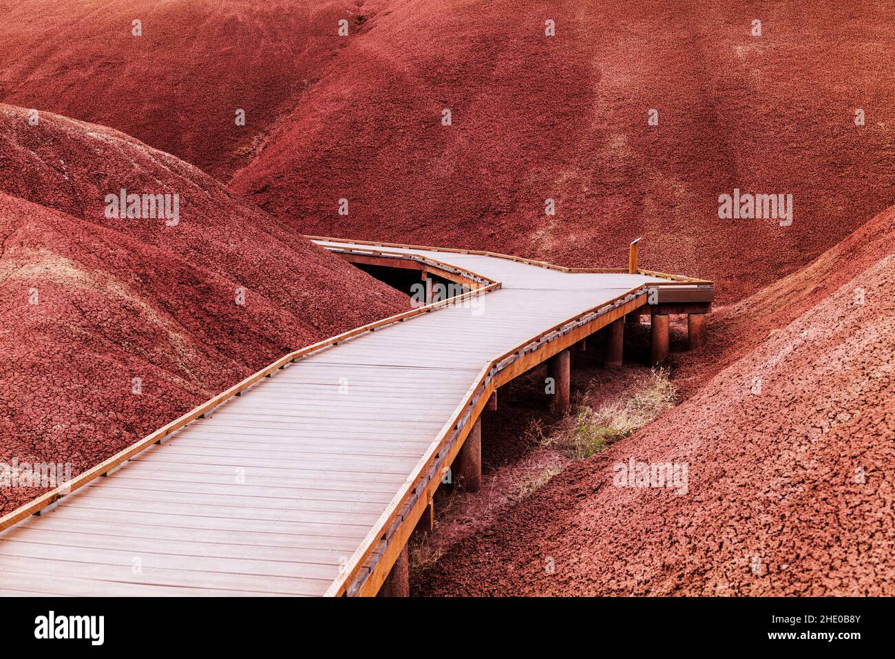 Painted Hills; geologic site; John Day Fossil Beds National Monument; near Mitchell; Oregon; USA