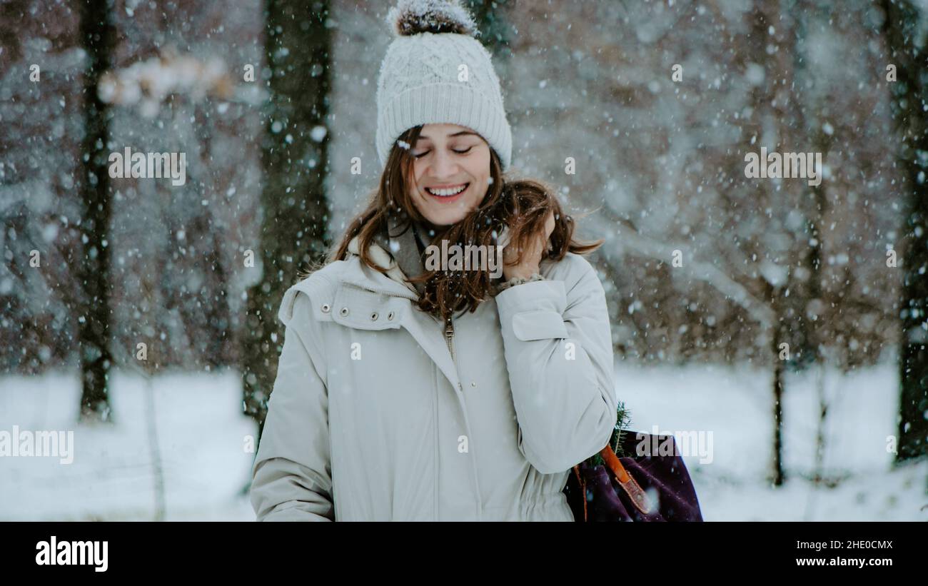 Portrait charming woman in hat hi-res stock photography and images - Alamy