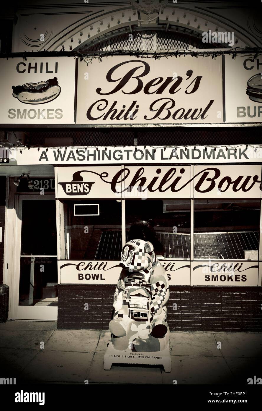 Front of Ben’s Chili Bowl restaurant on U Street in the Shaw