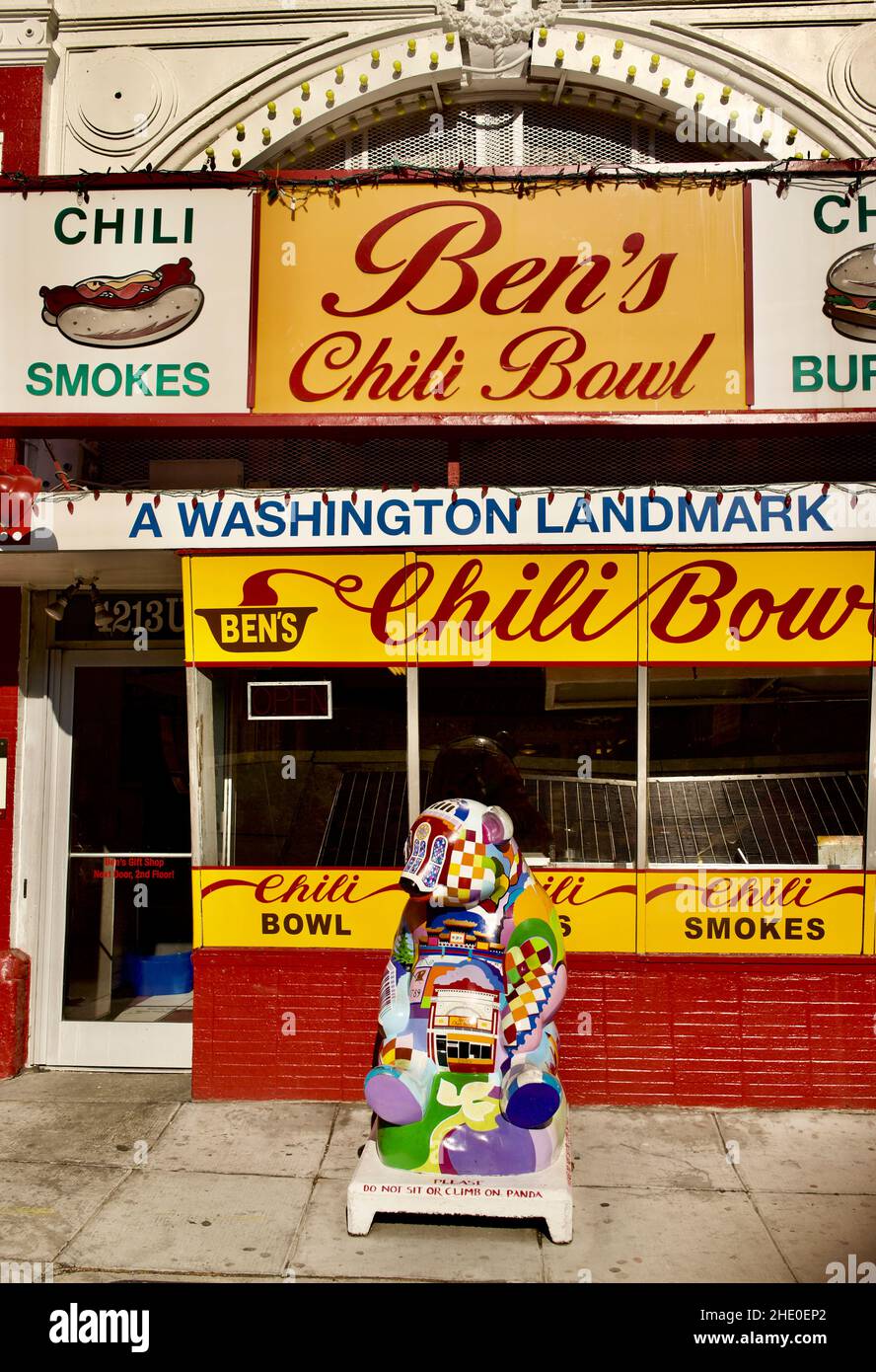 Front of Ben’s Chili Bowl restaurant on U Street in the Shaw ...