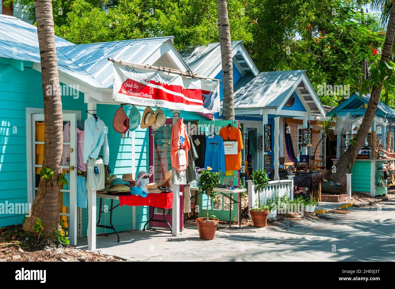Key West, Historic Shops Stock Photo Alamy