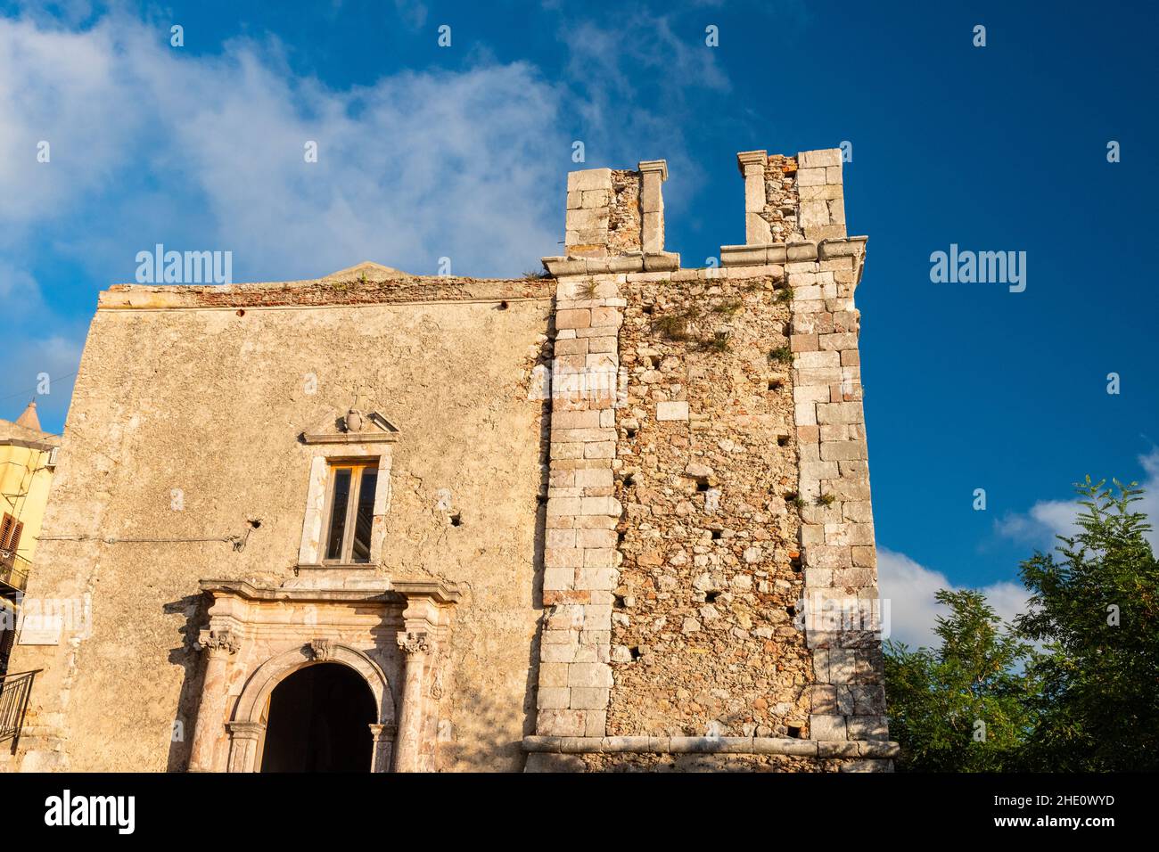 Church in San Marco D'Alunzio, Nebrodi Park, Sicily, Italy Stock Photo