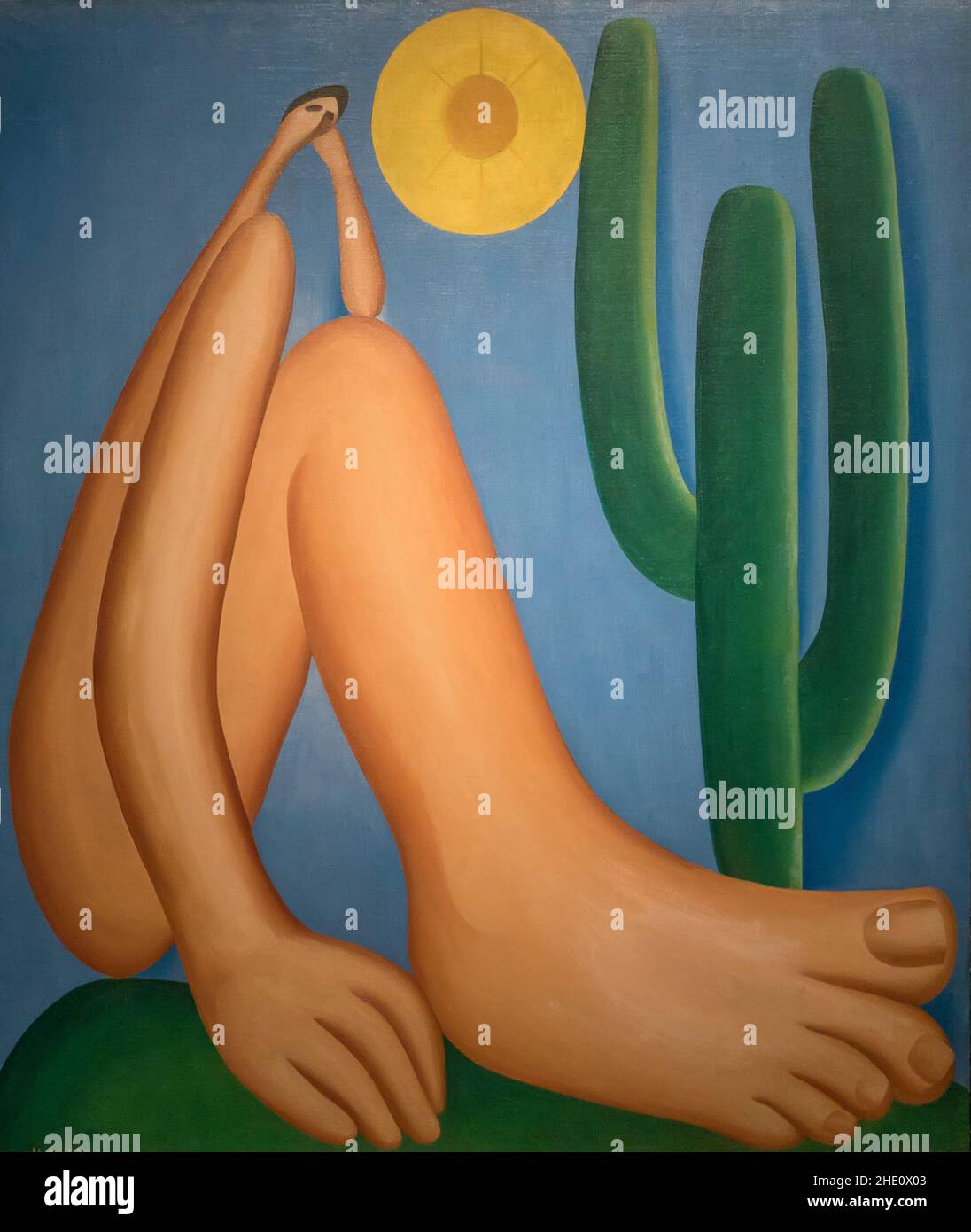 Tarsila do Amaral - Abaporu 1928 oil on canvas in MALBA Museum of latinamerican art, Buneos Aires, Argentina Stock Photo