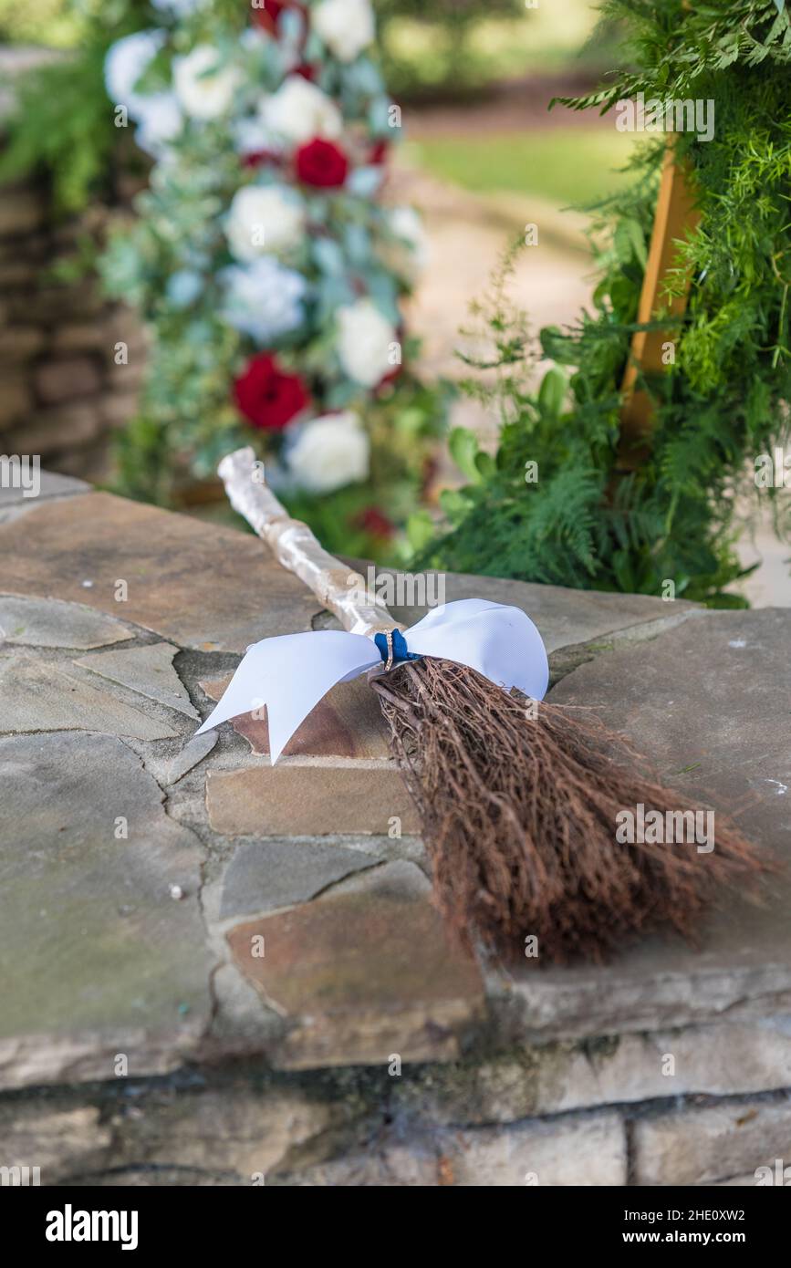 Wedding broom for AfricanAmerican ceremony Stock Photo Alamy