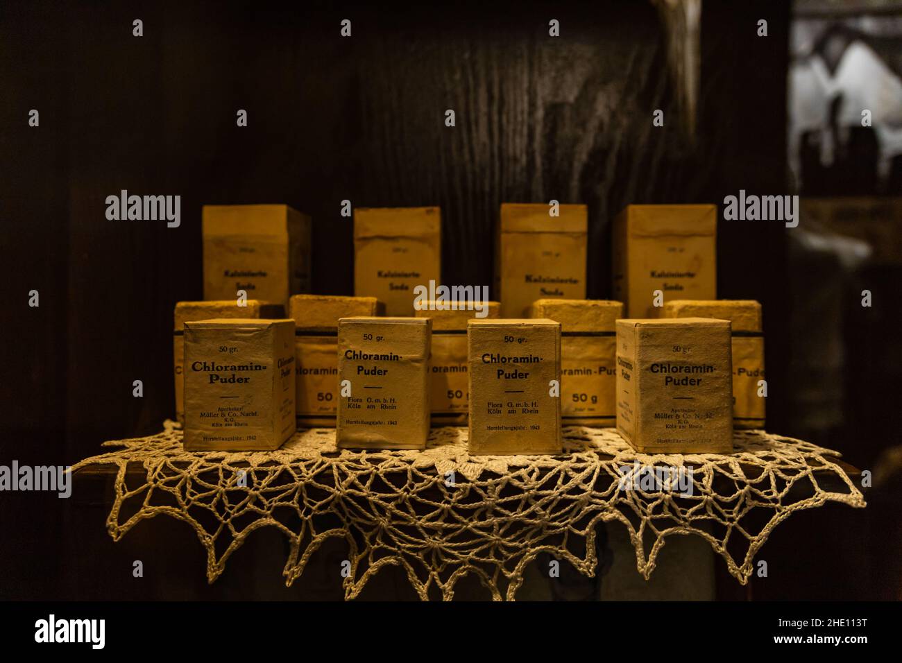 Old boxes of baking soda and some powders Stock Photo - Alamy