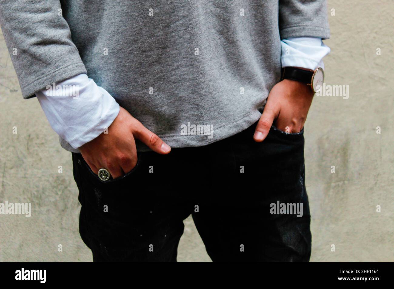 Close up hands caucasian man hi-res stock photography and images - Alamy