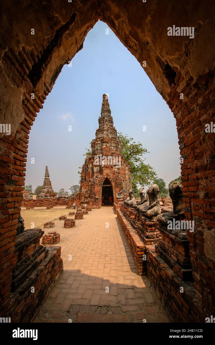 Ruins from the historic city of Ayutthaya Stock Photo - Alamy